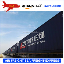 Door to door train shipping from Shenzhen Guangzhou China to UK/Germany/France Amazon warehouse